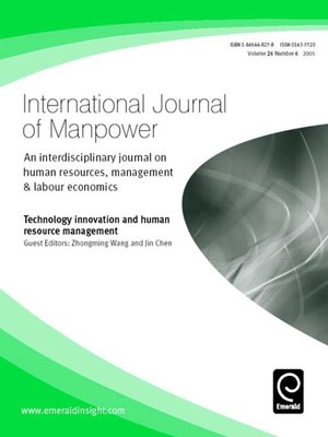 cover image of International Journal of Manpower, Volume 26, Issue 6